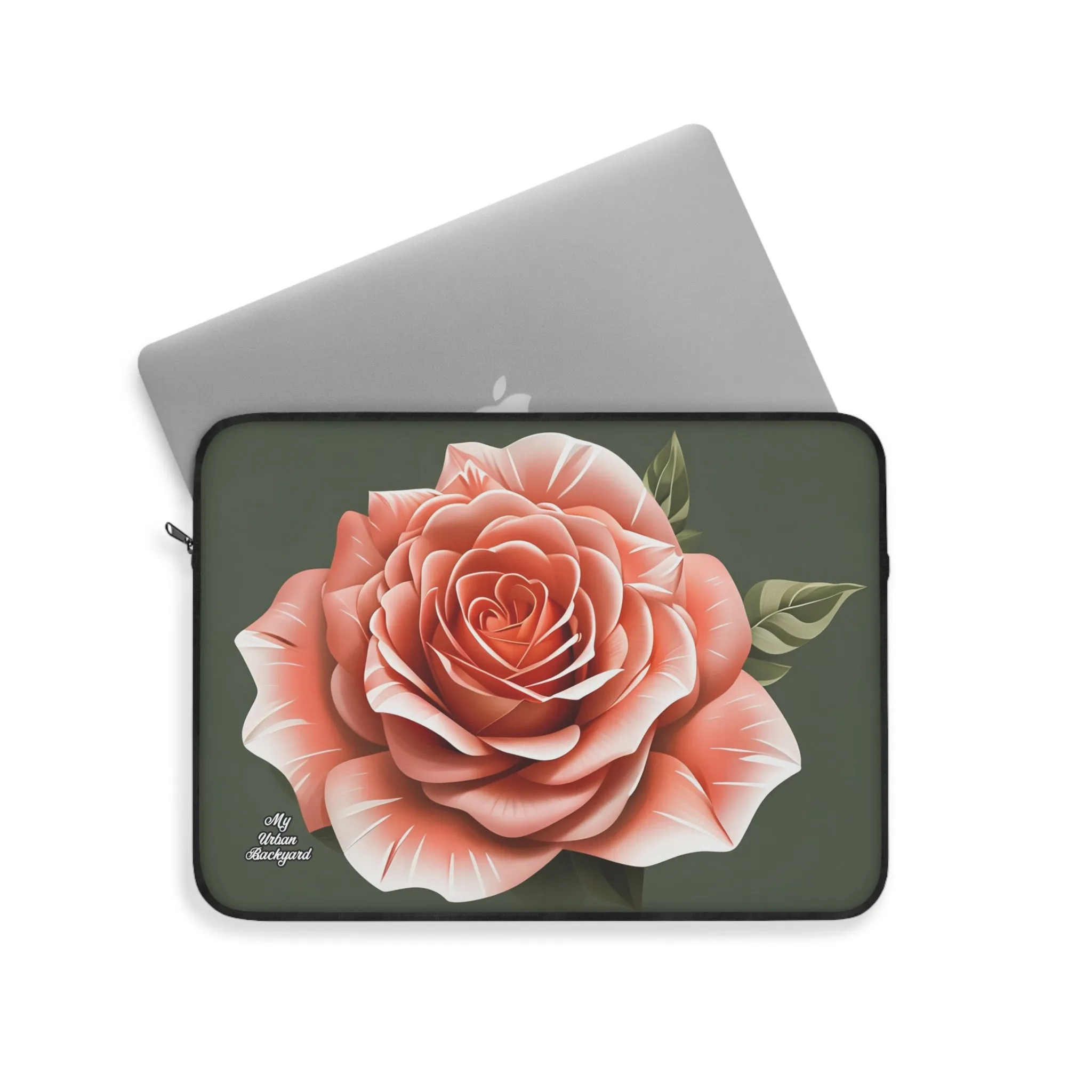 Rose Flower, Laptop Carrying Case, Top Loading Sleeve for School or Work