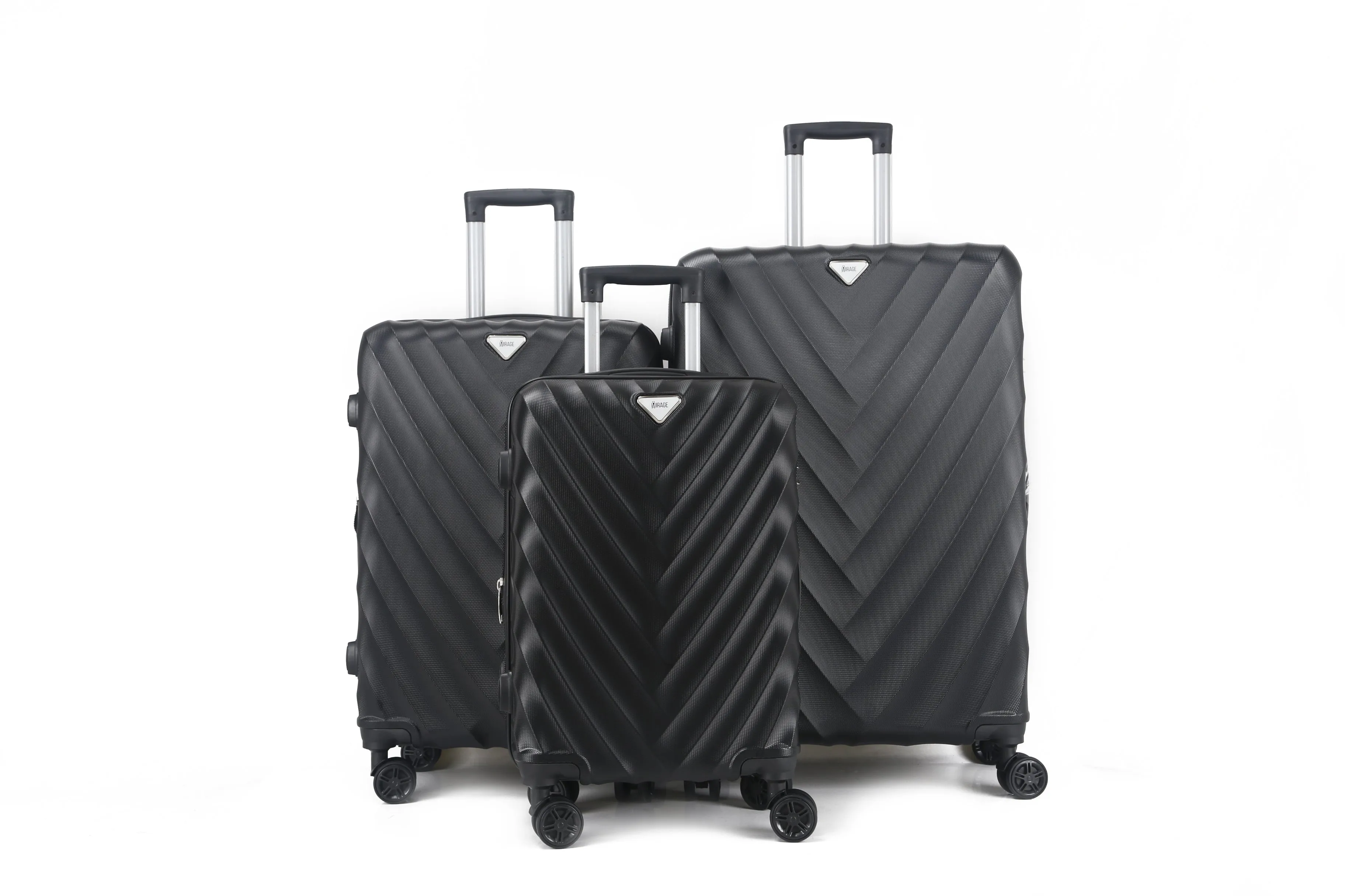 Ryan ABS Hard shell Lightweight 360 Dual Spinning Wheels Combo Lock 28" 24", 20" 3 Piece Luggage Set