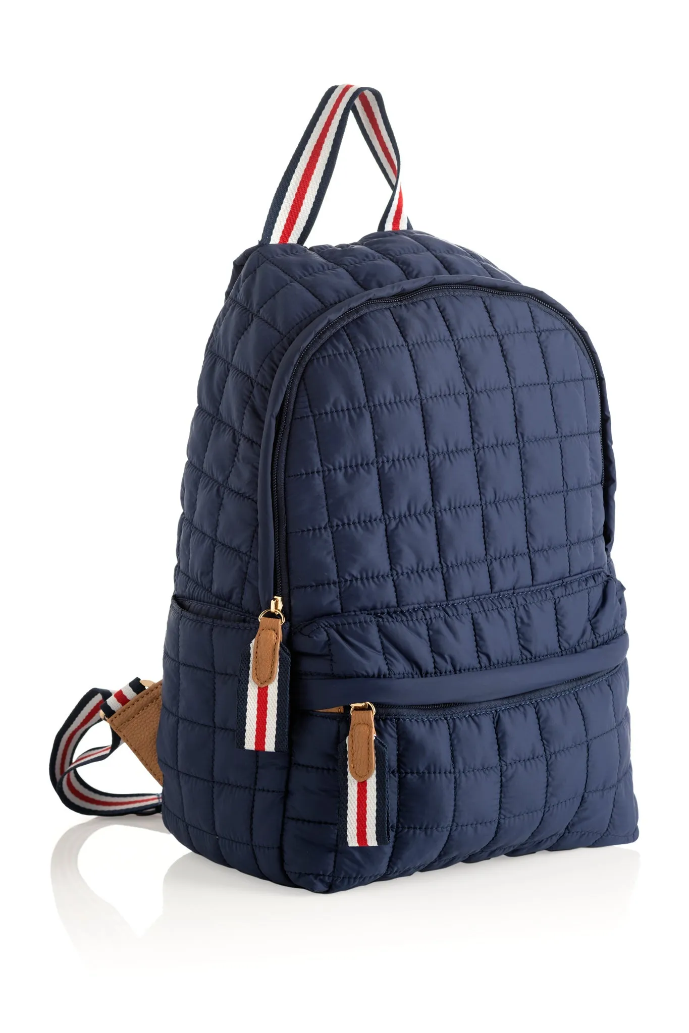 Shiraleah Ezra Quilted Nylon Backpack, Navy