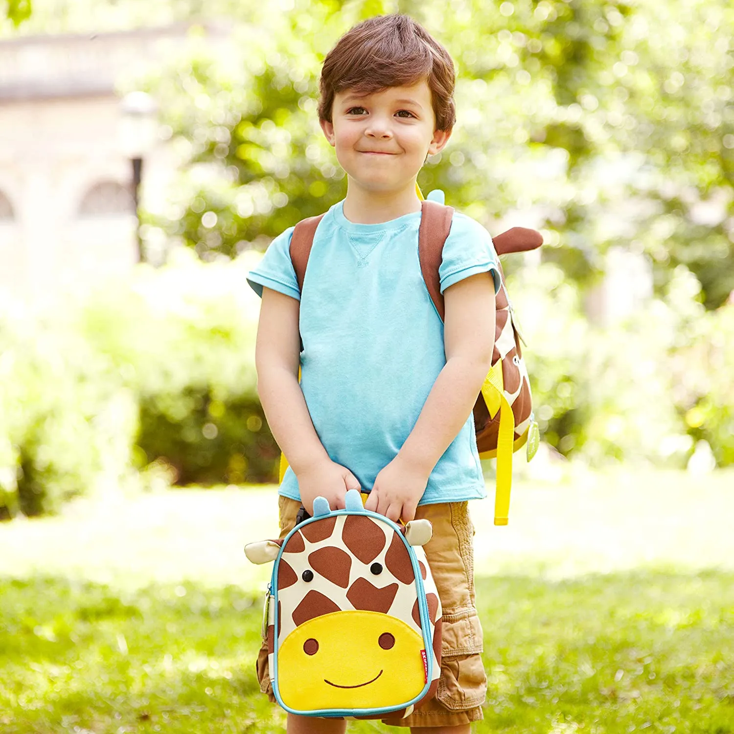 Skip Hop Zoo Lunchie Insulated Kids Lunch Bag, Giraffe for Kids Ages 3 