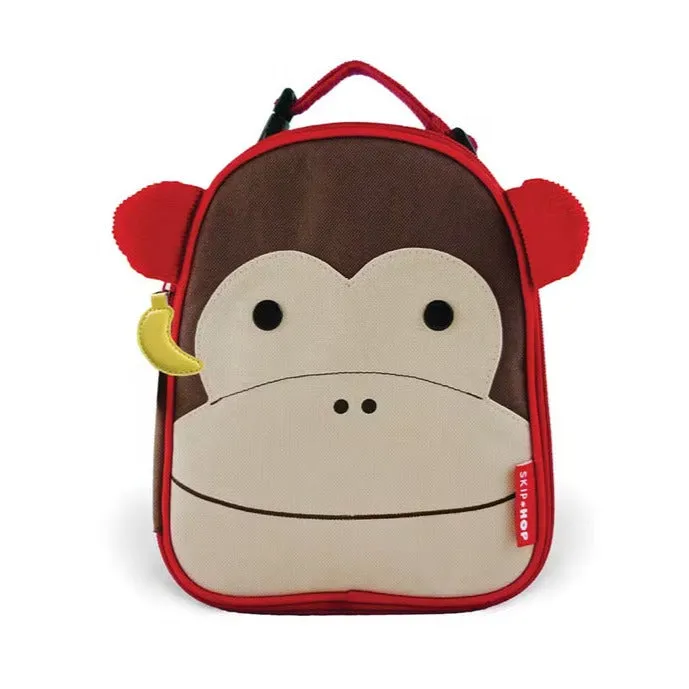 Skip Hop Zoo Monkey Insulated Lunch Bag for Kids, Ages 3 