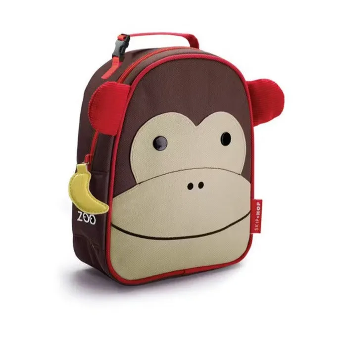 Skip Hop Zoo Monkey Insulated Lunch Bag for Kids, Ages 3 