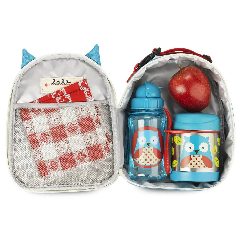 Skip Hop Zoo Lunchie Insulated Kids Lunch Bag, Owl for Kids Ages 3 