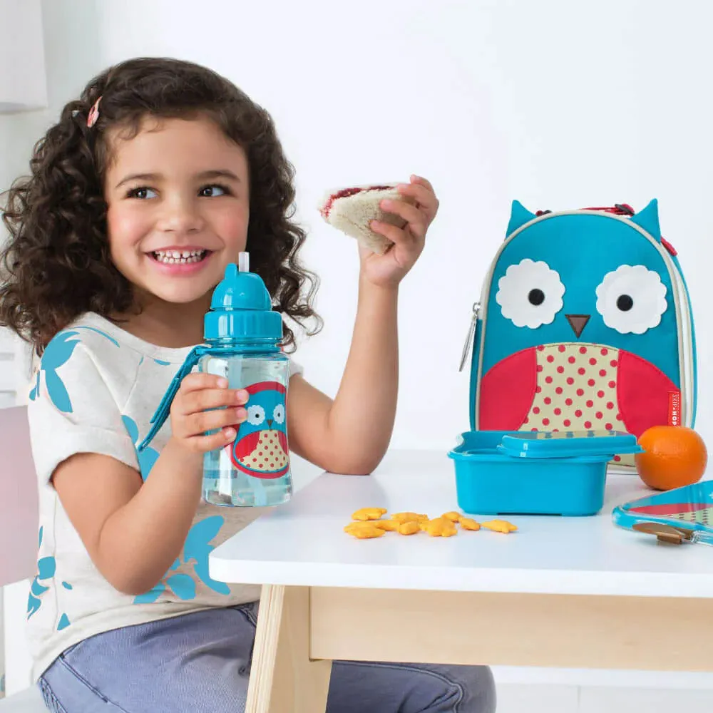 Skip Hop Zoo Lunchie Insulated Kids Lunch Bag, Owl for Kids Ages 3 