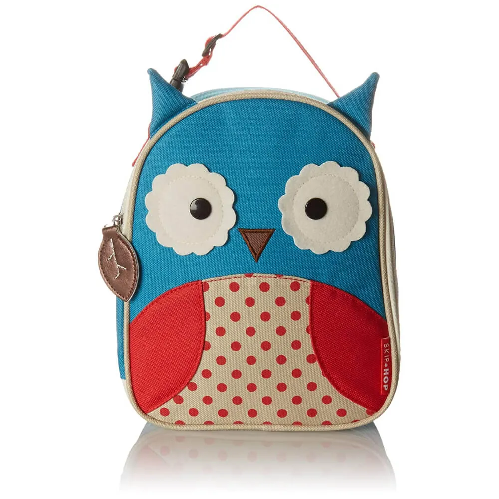 Skip Hop Zoo Lunchie Insulated Kids Lunch Bag, Owl for Kids Ages 3 