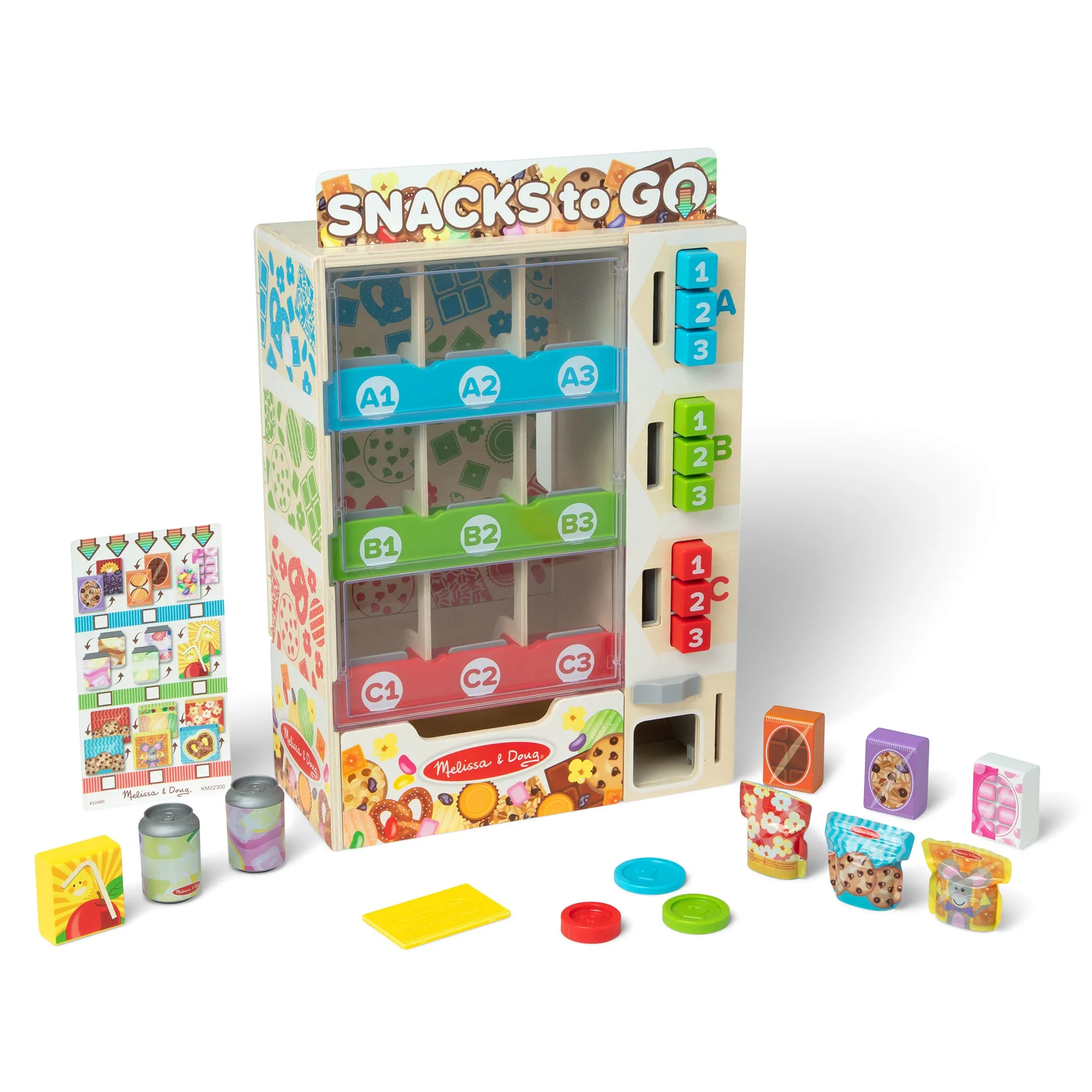 Sort, Stock, Select Wooden Vending Machine Play Set