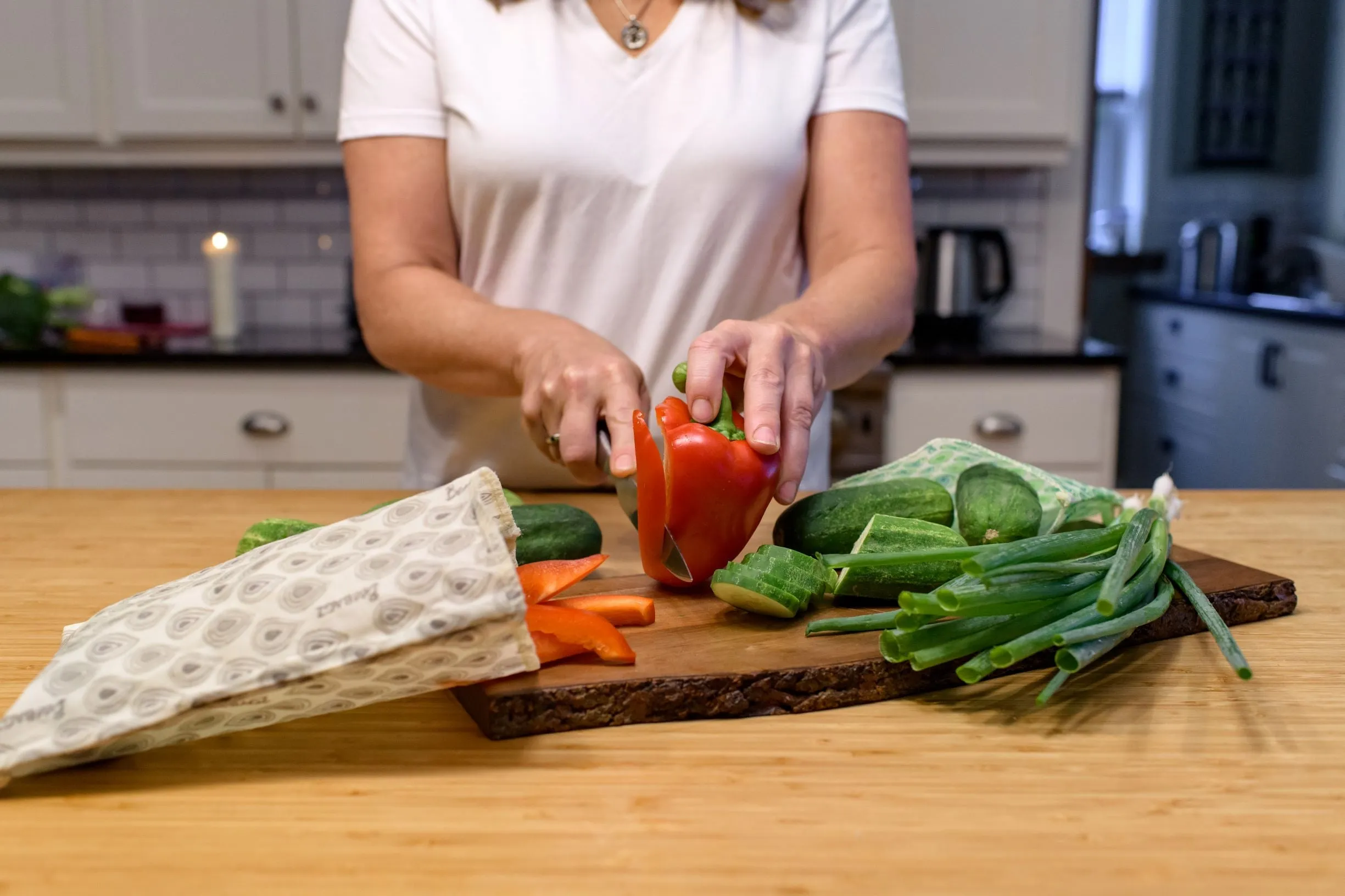 Starter Pack of 3 - Reusable Beeswax Wrap Food Storage Bags