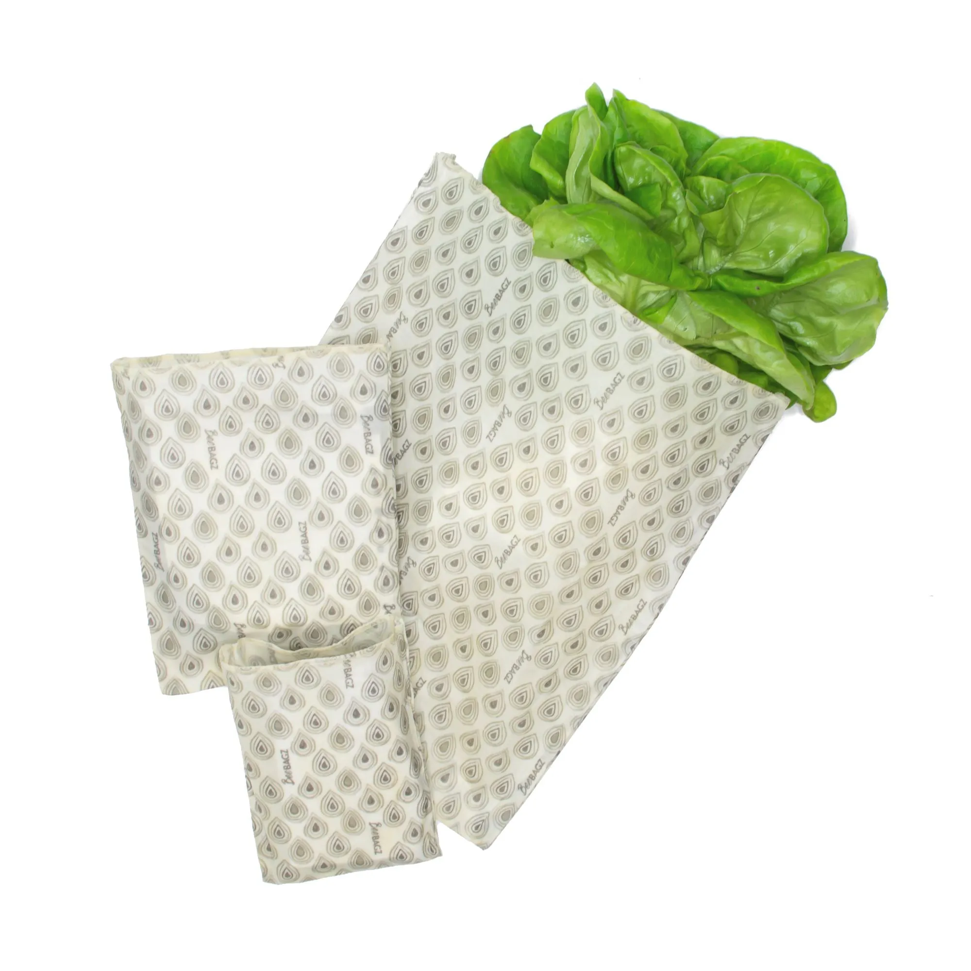 Starter Pack of 3 - Reusable Beeswax Wrap Food Storage Bags