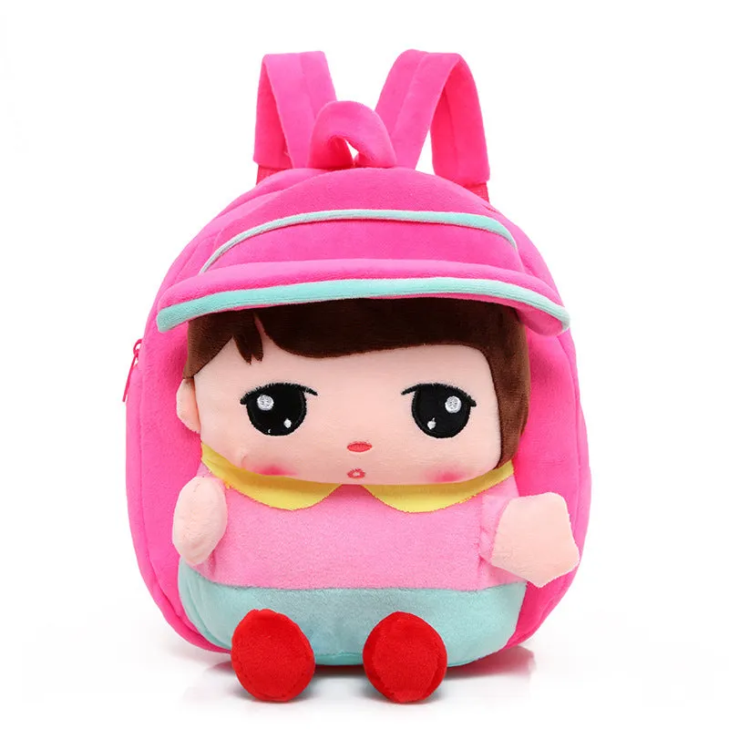 Superflicit Cute pattern Child love plush backpack