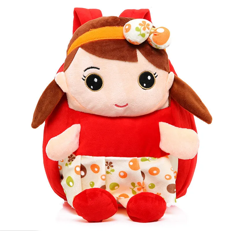 Superflicit Cute pattern Child love plush backpack