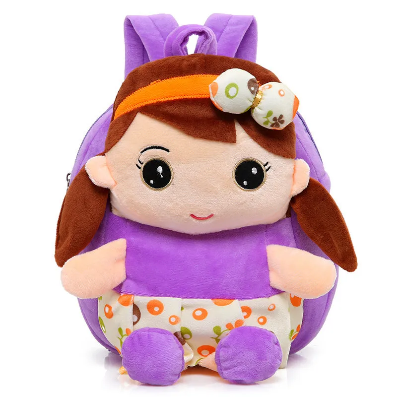 Superflicit Cute pattern Child love plush backpack