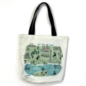 The Doodle Diary Tote Bag - Toronto Map