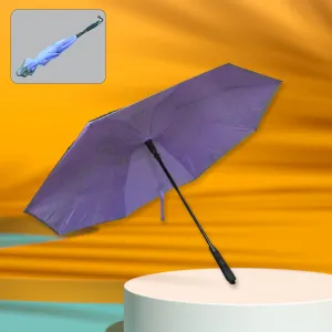 Travel Umbrella Windproof Umbrella Compact Folding Reverse Umbrella Unique Folding Umbrella (1 pc)