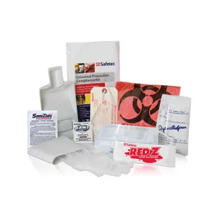 Universal Precaution Compliance Spill Kit, Case of 24 (OSHA 1910.1030)