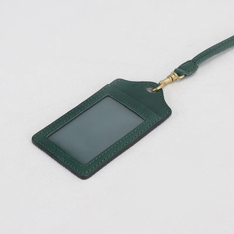 Vegetable Tanned Leather Handmade Fashion Badge Holder