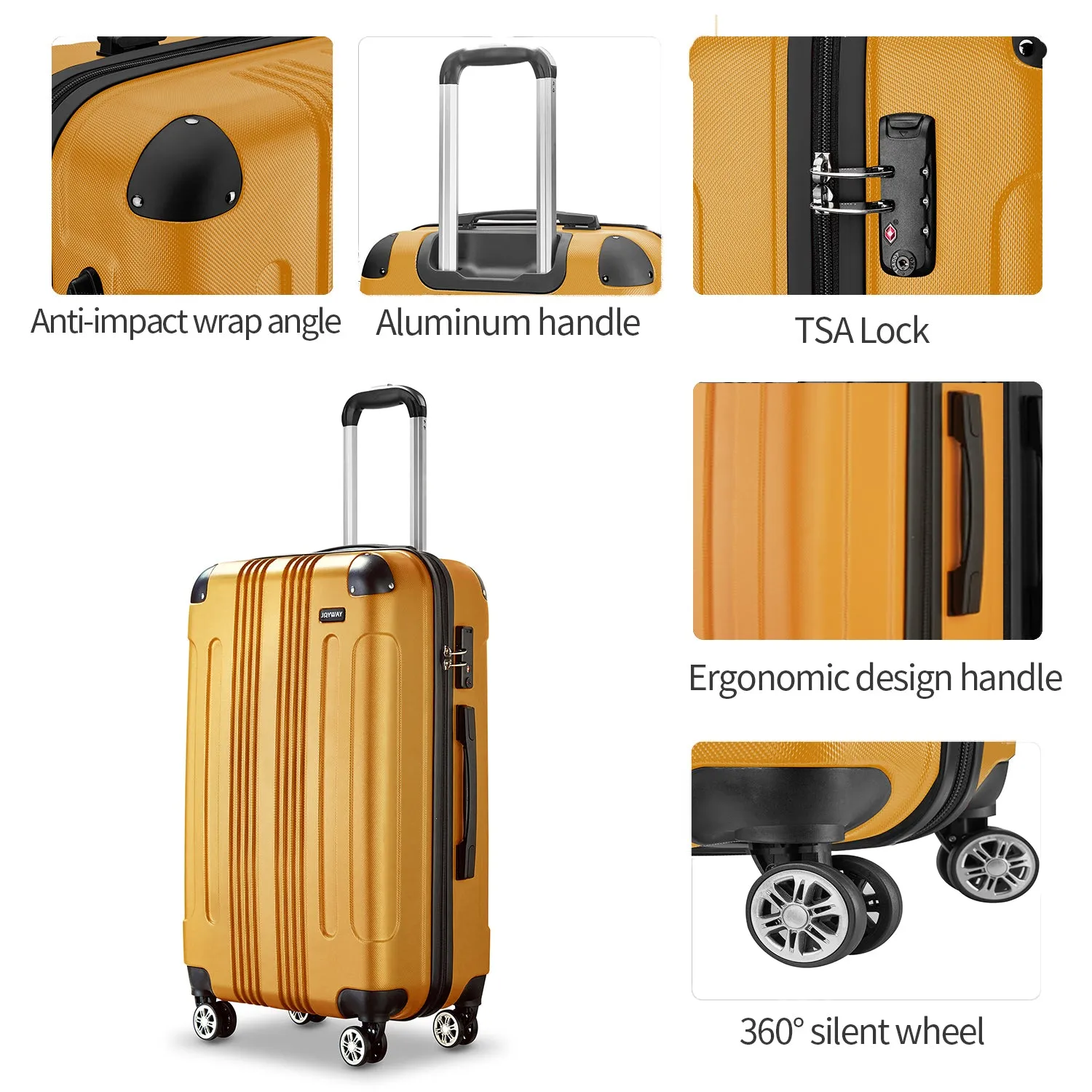 Vertical Stripes Luggage 10 Pieces Set Luggage TR001