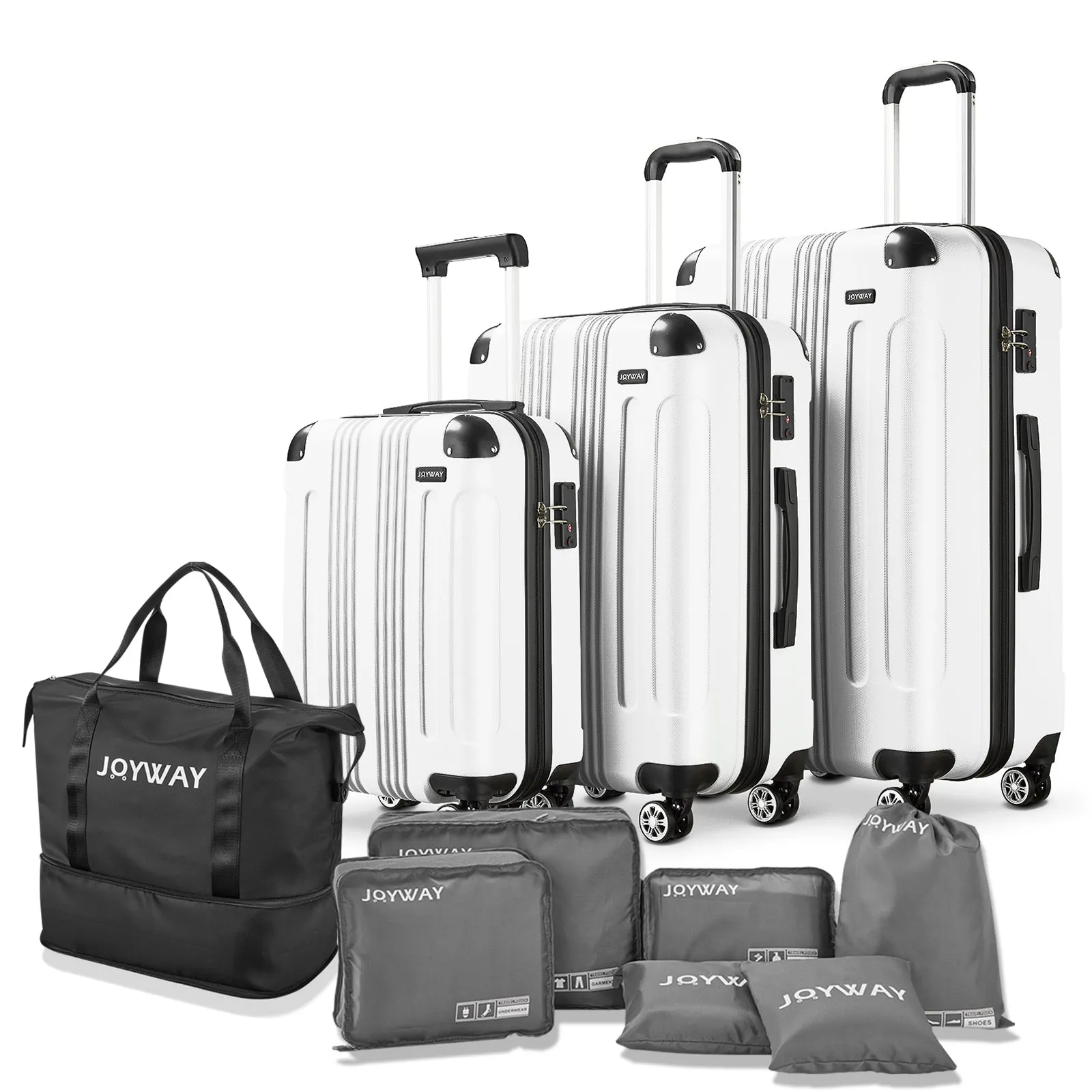 Vertical Stripes Luggage 10 Pieces Set Luggage TR001