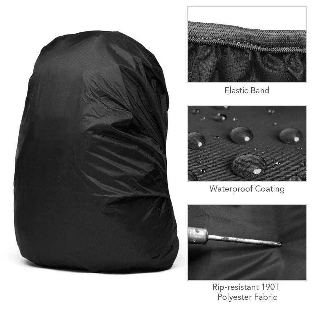 Waterproof Backpack Cover 30-45L Adjustable Bag Rain Cover for Cycling Hiking Camping Traveling