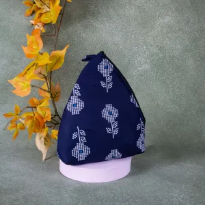 Weaver Nest Blue Colour with White Big Flower Design.